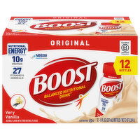 Boost Balanced Nutritional Drink, Original, Very Vanilla - 12 Each 