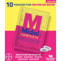 Midol Multi-Symptom Relief, Complete, 10 Pack