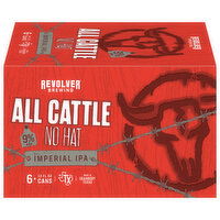 Revolver Brewing Beer, Imperial IPA, All Cattle No Hat