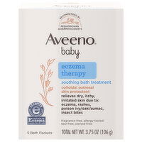 Aveeno Baby Bath Treatment, Soothing, Eczema Therapy - 5 Each 