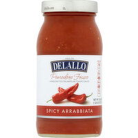 Delallo Sauce, Spicy Arrabbiata, Pomodoro Fresco - 25.25 Ounce 