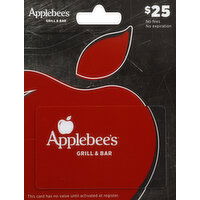 Applebee's Gift Card, $25 - 1 Each 