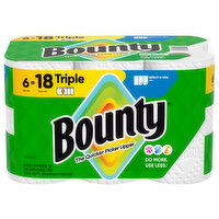 Bounty White 2-Ply Select-A-Size Triple Rolls Paper Towels - 6 Each