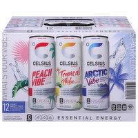 Celsius Energy Drink, Variety Pack - 12 Each 