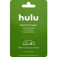 Hulu Gift Card, $25 - 1 Each 