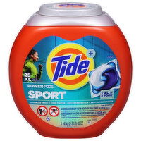 Tide + Detergent, Power Pods, Sport, XL - 25 Each 