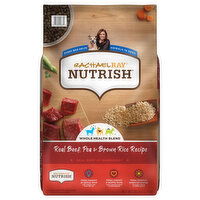 Rachael Ray Nutrish Food for Dogs, Natural, Real Beef, Pea & Brown Rice Recipe, Adult - 28 Pound 