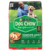 Dog Chow Dog Food, Chicken Flavor, Complete Adult, Smart Value - 32 Pound 