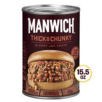 Manwich Sloppy Joe Sauce, Thick and Chunky, Canned Sauce