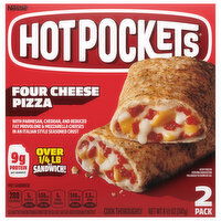 Hot Pockets Sandwiches, Italian Style Seasoned Crust, Four Cheese Pizza ...