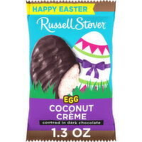 Russell Stover Coconut Crème Dark Chocolate Candy Easter Egg