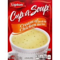 Lipton Instant Soup, Cream of Chicken - 4 Each 