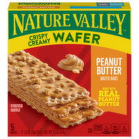 Nature Valley Wafer, Peanut Butter, Crispy Creamy - 5 Each 