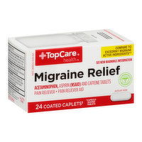 Topcare Migraine Relief Acetaminophen Pain Reliever - 24 Each 