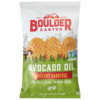 Boulder Canyon Potato Chips, Hickory Barbeque, Kettle Style, Avocado Oil - 5.25 Ounce