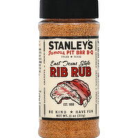 Stanleys Rib Rub, East Texas Style - 11 Ounce 