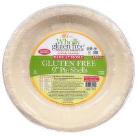 Wholly Gluten Free Pie Shells, Gluten Free, 9 Inch, 2 Pack - 2 Each 