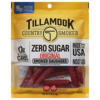 Tillamook Country Smoker Smoked Sausages, Zero Sugar, Original - 4 Ounce 