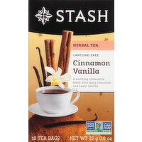 Stash Herbal Tea, Caffeine-Free, Cinnamon Vanilla, Tea Bags
