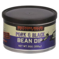 Southern Recipe Small Batch Bean Dip, Pork & Black, Spicy - 9 Ounce 