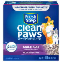 Fresh Step Clumping Cat Litter, Low Tracking, Multi-Cat - 22.5 Pound 