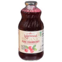 Lakewood Organic Juice, Pure Cranberry