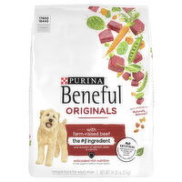 Beneful Dog Food, with Farm-Raised Beef, Natural, Original - 14 Pound 