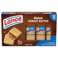 Lance Sandwich Cookies, Peanut Butter, 10 Packs - 10 Each 