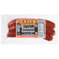 Cajun Sausage, Premium, Hot, Smoked - 16 Ounce 