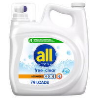 All Detergent, Advanced Oxi, Free Clear - 1 Each 