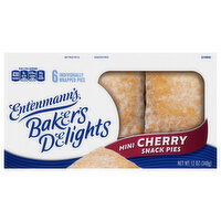 Entenmann's Snack Pies, Cherry, Mini - 6 Each 