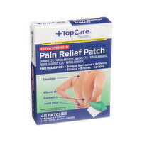 Topcare Extra Strength Pain Relief Patch Camphor 1.2%, Menthol 5.7%, Methyl Salicylate 6.3% Topical Analgesic Patches ( 40 count ) - 40 Each 