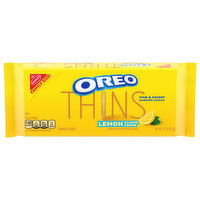 OREO Thins Lemon Creme Sandwich Cookies, Family Size - 13.1 Ounce 