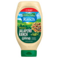 Hidden Valley Condiment & Dressing, Creamy Jalapeno Ranch, Hot - 20 Fluid Ounce