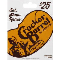 Cracker Barrel Gift Card, $25 - 1 Each 