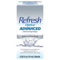 Refresh Eye Drops, Lubricant, Advanced, Triple-Action Relief - 0.33 Fluid ounce 