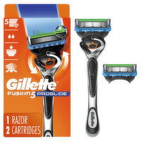 Gillette Fusion5 ProGlide Shaving Razor for Men, 1 Handle, 2 Blade Refills - 1 Each 