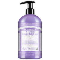 Dr. Bronner's Sugar Soap, Organic, 4-in-1, Lavender - 24 Fluid ounce 