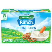 Hidden Valley Topping & Dressing, Dipping Cups - 8 Each 