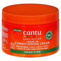 Cantu Conditioning Cream, Leave-In, Shea Butter - 12 Ounce