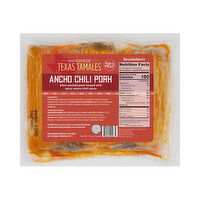 Fresh Texas Tamales Ancho Chili Pork - 6 Each 