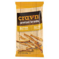 Crav'n Flavor Pretzel Braids, Butter - 10 Ounce 