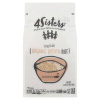 4Sisters Brown Rice, Organic, Long Grain - 32 Ounce 