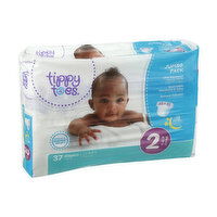 Tippy Toes Diapers, Size 2 - 37 Each 