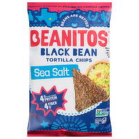 Beanitos Tortilla Chips, Sea Salt, Black Bean - 5 Ounce 