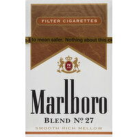 Marlboro Cigarettes, Filter, Blend No. 27, Flip-Top Box - 20 Each 