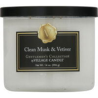 Village Candle Candle, Clean Musk & Vetiver - 1 Each 