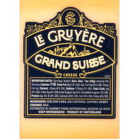 Grand Suisse Cheese, Le Gruyere - 8 Ounce 