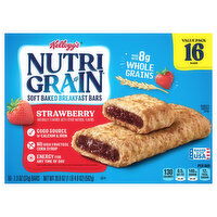 Nutri Grain Breakfast Bars, Soft Baked, Strawberry, Value Pack