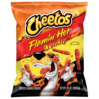 Cheetos Cheese Flavored Snacks, Crunchy, Flamin' Hot Flavored - 8.5 Ounce 